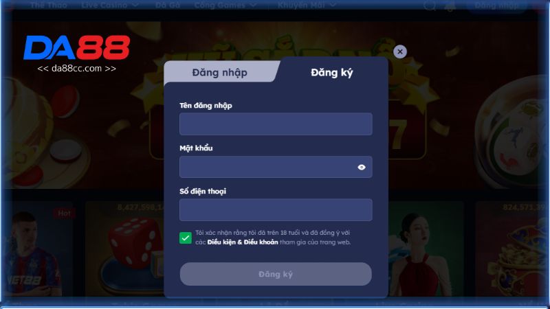 Quy trình đăng ký rất đơn giản, chỉ mất chưa đầy 2 phút.